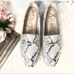 NWOB Sam Edelman Loraine Snakeskin Loafer 8W